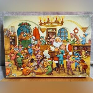 Vintage Springbok Santa's Toyshop 100-Piece Children's Jigsaw Puzzle Hallmark